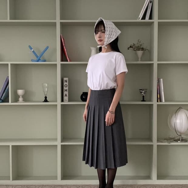 샵오레 플리츠 스커트 