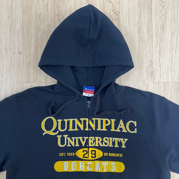 100~105) 90's 챔피온 미대학 빅로고 아노락 후드티(데드스탁)