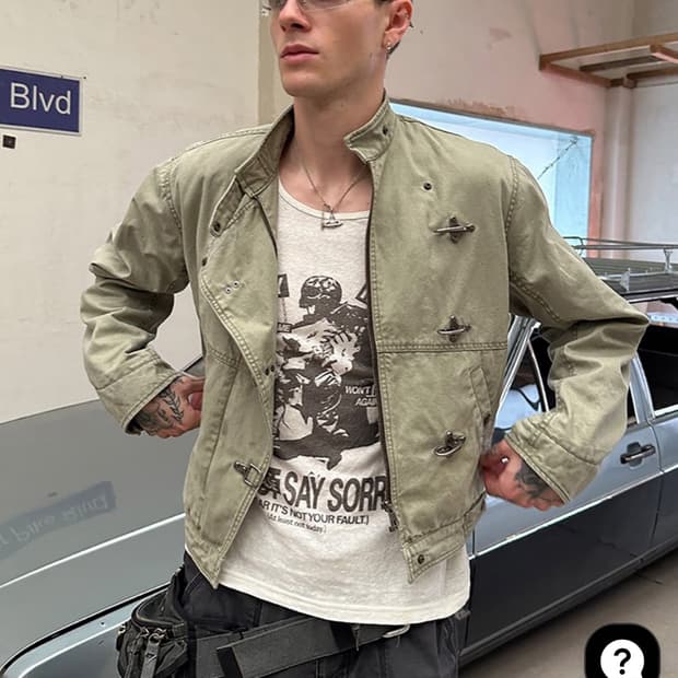 B.ACCESS 빈티지 크롭 자켓