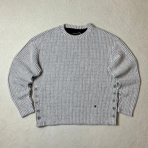 메종미네드 사이드버튼 더블 니트 PN6449