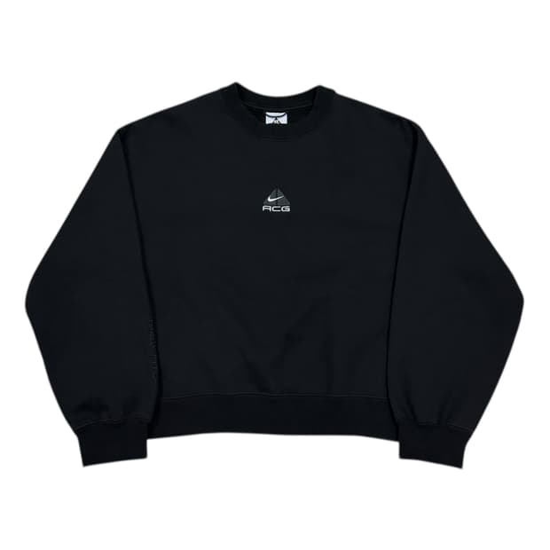 나이키 ACG 우먼 터프 써마핏 레벨 맨투맨 블랙 M