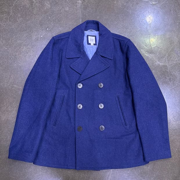 GAP 갭 클래식 피코트 네이비 M