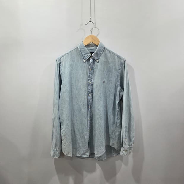 폴로랄프로렌 버튼다운 샴브레이 셔츠 M
