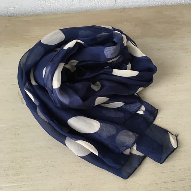 dot pattern scarf