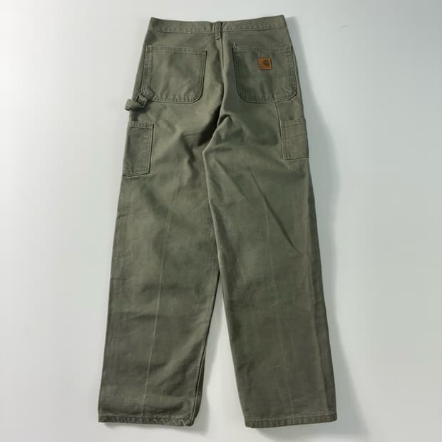 Carhartt 칼하트 모스그린 싱글니 카펜터 워크팬츠