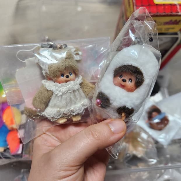 텍 존재 레이시 몬치치 화이트 미니키링 초밥 미니키링 세트