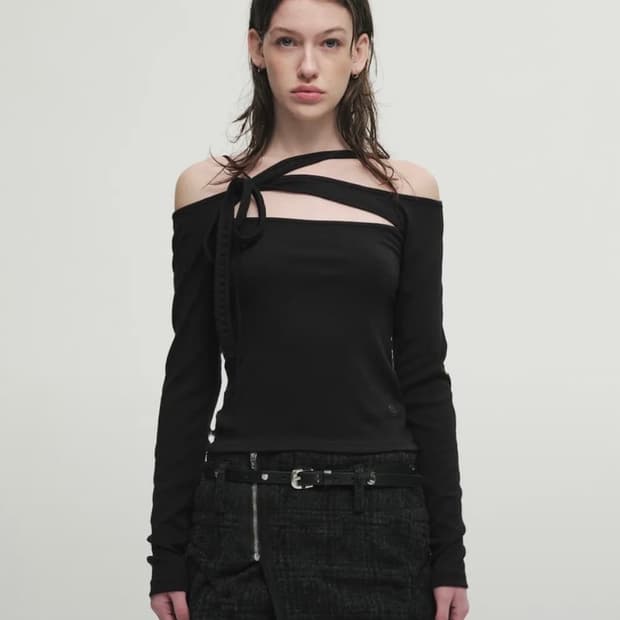 세릭 Tangle 스트랩 탑 블랙