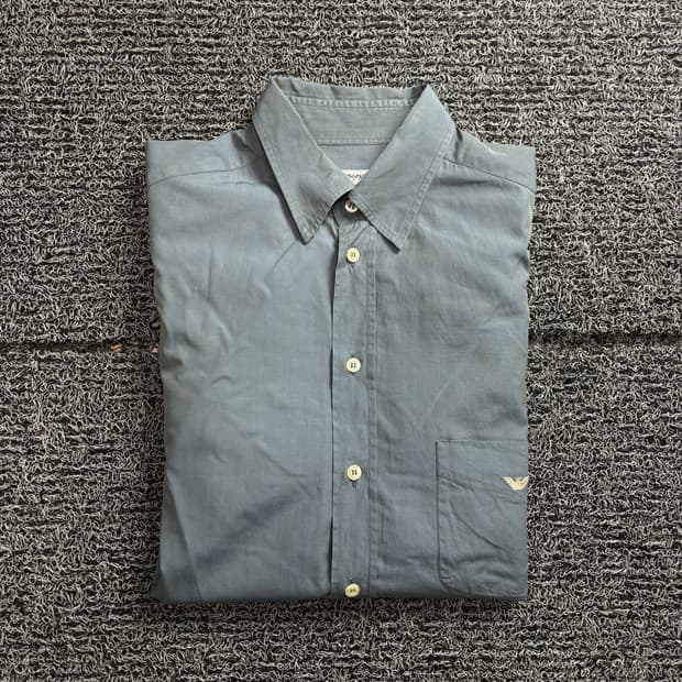 00s 아르마니 아카이브 시그니처 미니멀 셔츠 2313
