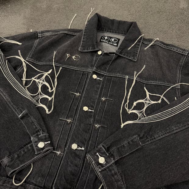 [정품/3] 떠그클럽 트라이벌 트리 데님 떠그 자켓