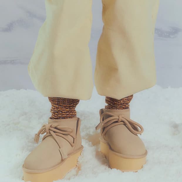 플러피시트러스 퍼지 리본 플랫폼 부츠 베이지 36사이즈 새상품
