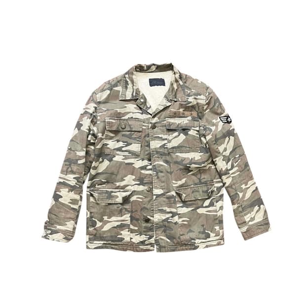FUR LINED CAMO FIELD JACKET
