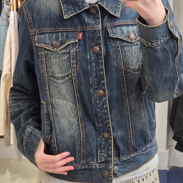 Levis 리바이스 레드탭 지퍼 버튼 데님 자켓