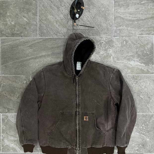 (XL)칼하트 덕 액티브 후드자켓 J130 CHT 체스트넛