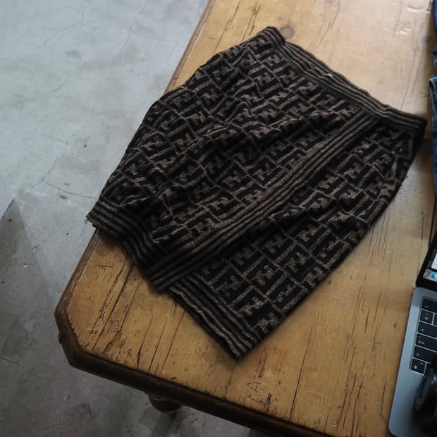 FENDI zucca pattern skirt