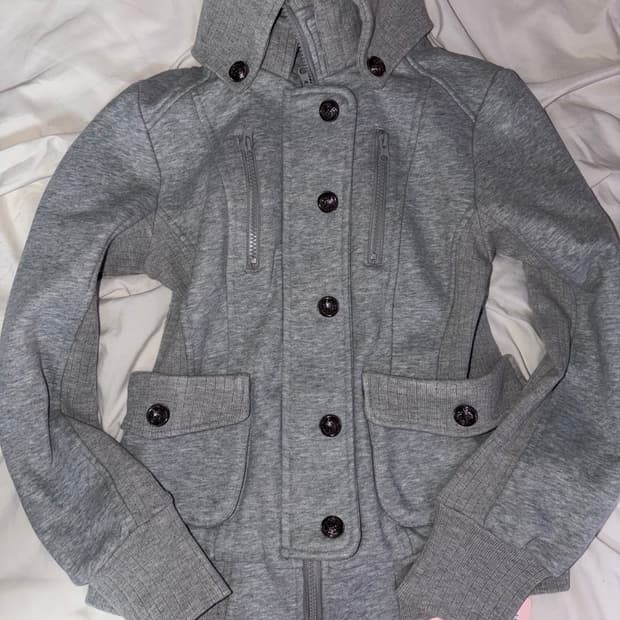 타오바오 잉그니깔 그레이 하이넥 집업 오네갸루 갸루 히메갸루 고딕 펑크