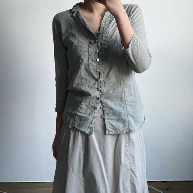 빈티지 레이스 블라우스