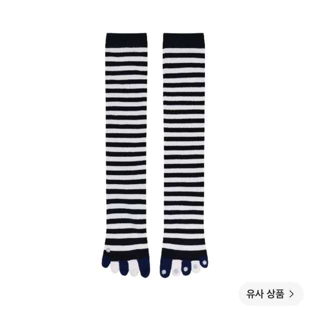 코이세이오 스트라이프 파이브-토 삭스 블랙 새상품