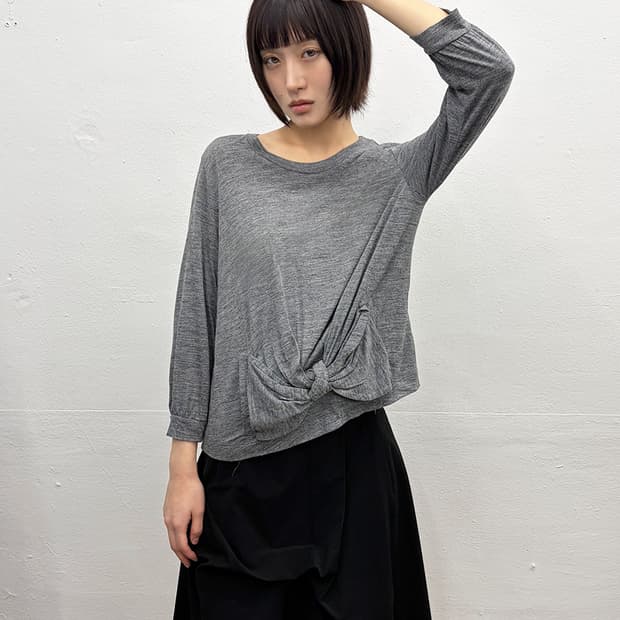 끌로에 보우 디테일 롱슬리브