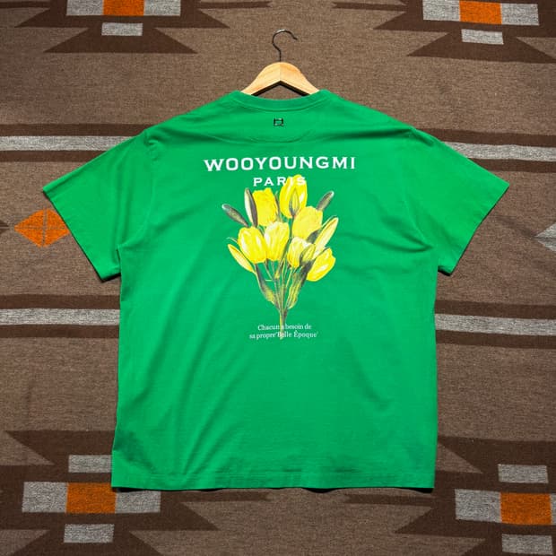 우영미 플라워 그린 반팔 52