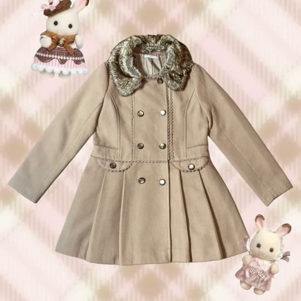 엑시즈팜 모카무스 로맨틱 플레어 원피스 코트