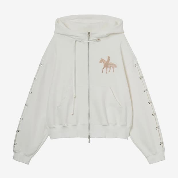 2000 아카이브스 year of horse 후드집업 아이보리