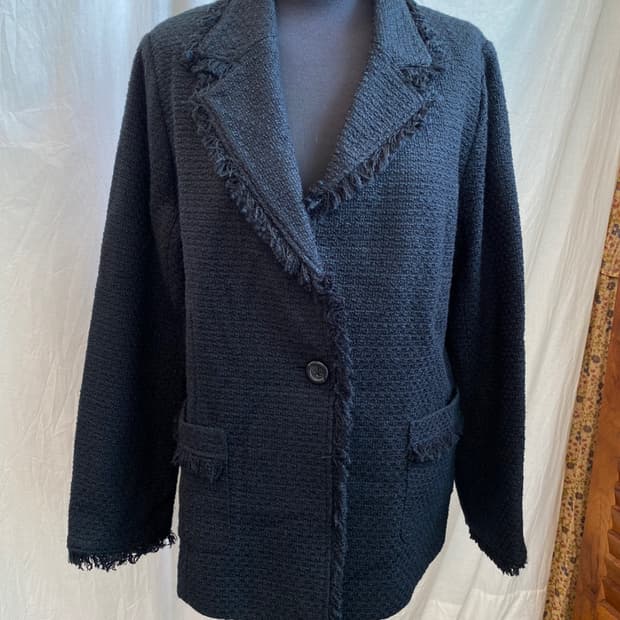 SILENT MAJORITY 블랙트위드자켓(L)