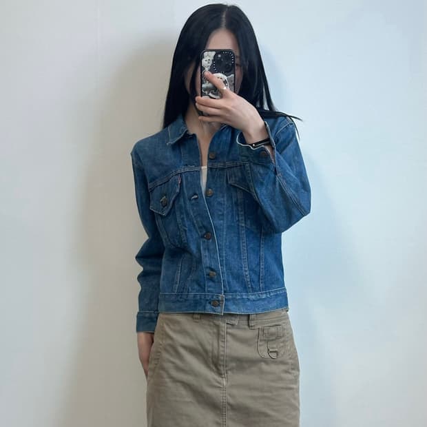 리바이스 레드탭 워싱 데님 자켓