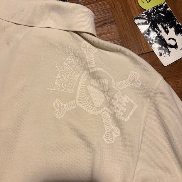 90S STUSSY GEAR 크라운 스컬 폴로 티셔츠