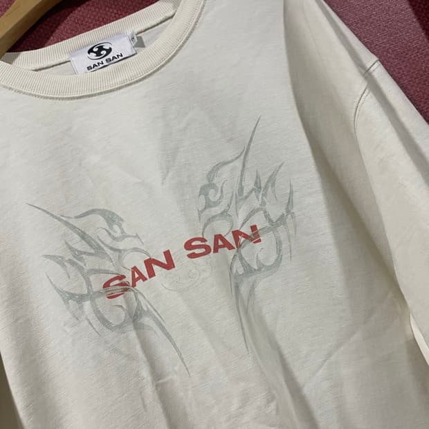 Sansan 면 티셔츠