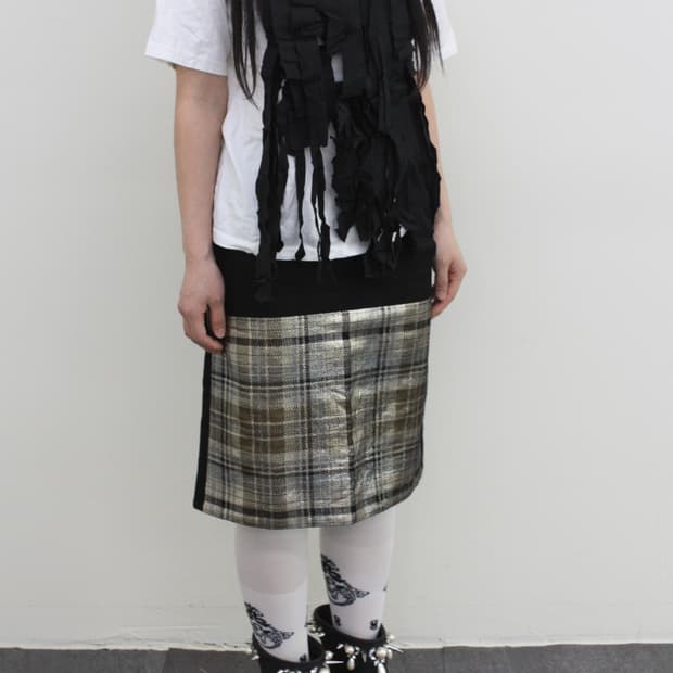 dries van noten glitter midi skirt