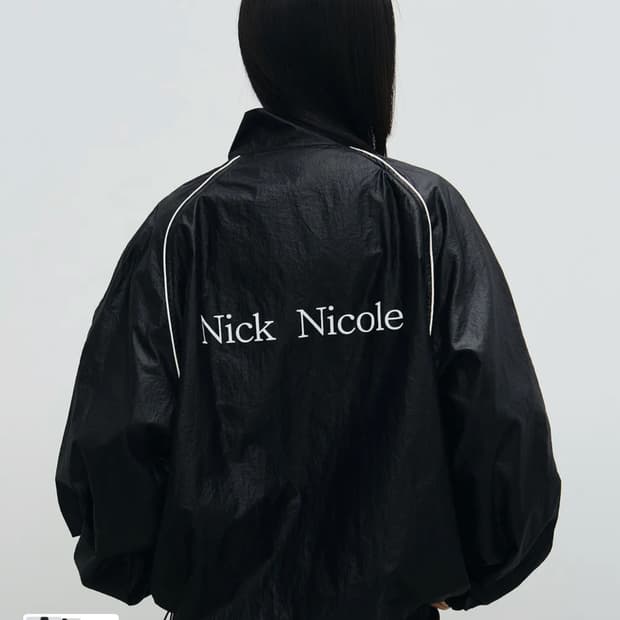 닉앤니콜 바람막이 점퍼 블랙