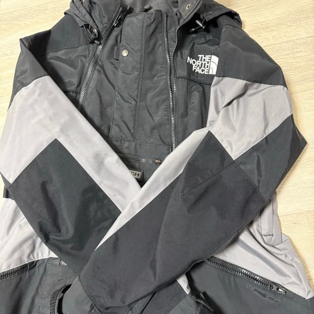 노스페이스 스팁테크 바람막이 L 검회 빈티지 