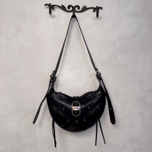 JW PEI Tessa crushed shoulder bag black