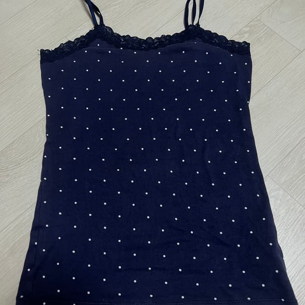 빈티지 도트 레이스 탱크탑 나시 
