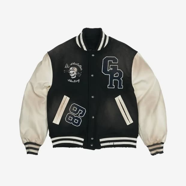 그레일즈 SKELETKATE DIRTY VARSITY JACKET
