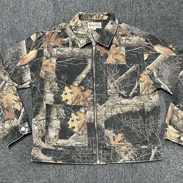 스투시 리얼트리 엣지 집 워크 자켓 블랙 M