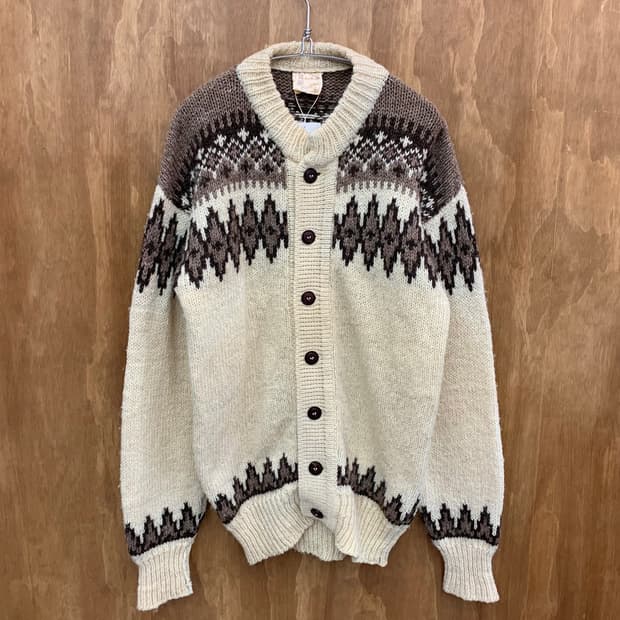 빈티지 울 가디건