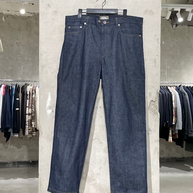 a.p.c 뚜이뚜 진청 셀비지 생지 데님 팬츠