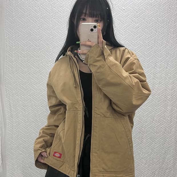 디키즈 덕액티브 빈티지 트러커 워크 후드 자켓 L C09529