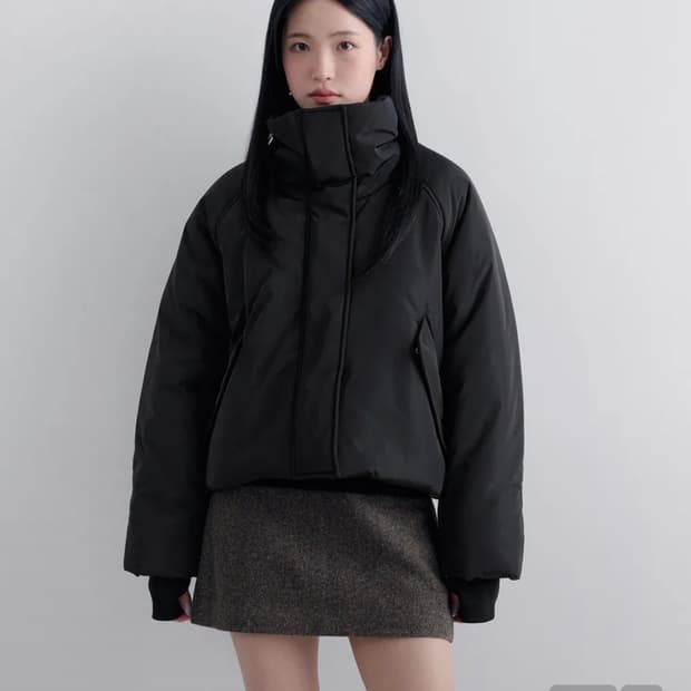 무신사스탠다드 우먼즈 하이넥 숏패딩 재킷 S