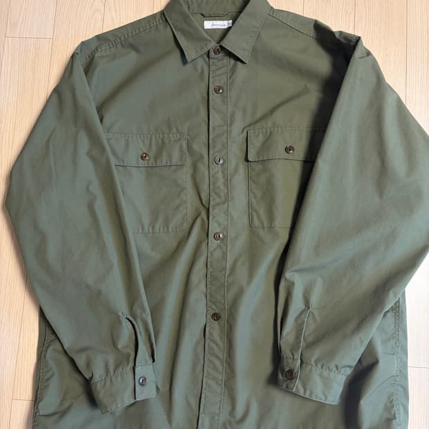 [새제품, L] 나나미카 cpo셔츠 카키