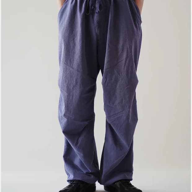 [2] 코모리 / 24SS 코튼드릴 니턱팬츠 / 페이드블루