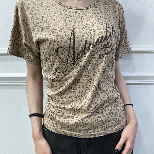 Leopard Print 1/2 Tee