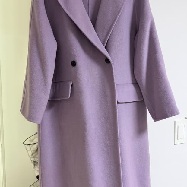 울100% 핸드메이드코트 미착용