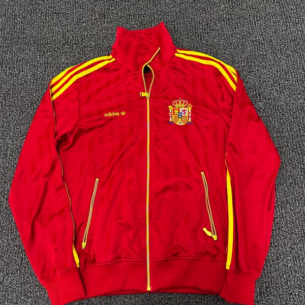 아디다스 스페인 국대 트랙탑 져지 집업 레드 95(M)