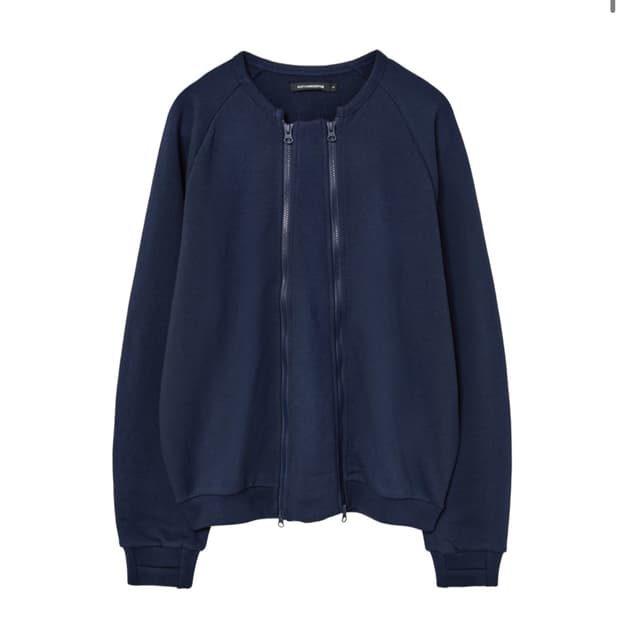 해칭룸  Dual Zip Cardigan Dark Blue