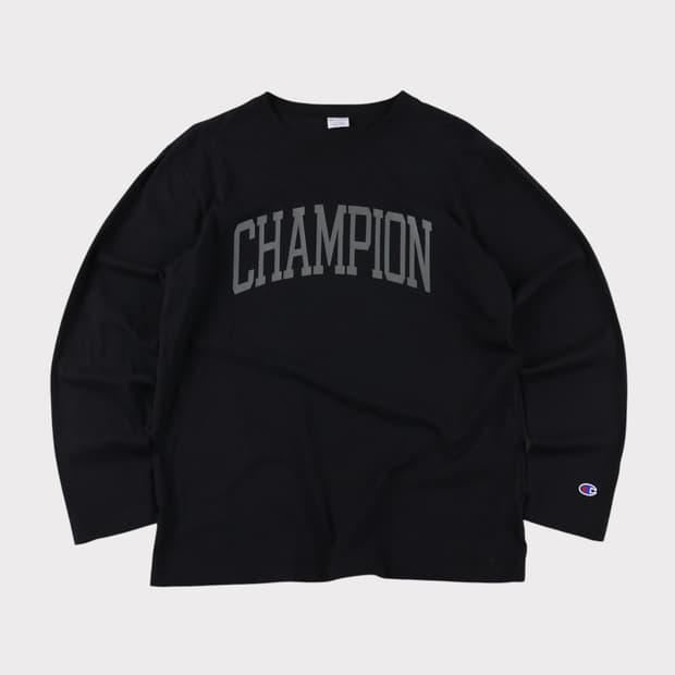 [XL] 챔피온 빅로고 레터링 긴팔티