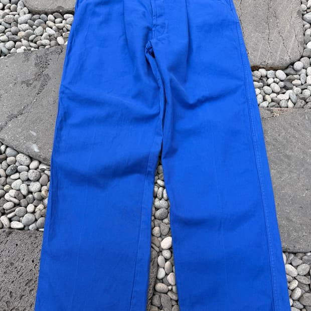 1980s LMA WASHED BLUE WIDE 프렌치워크 와이드팬츠