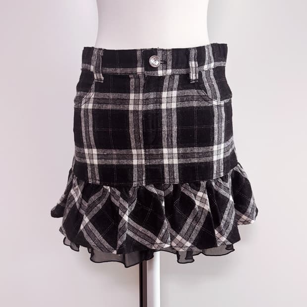 일브 양산형 히메갸루 키치 체크 캉캉스커트 노에미 시허니 