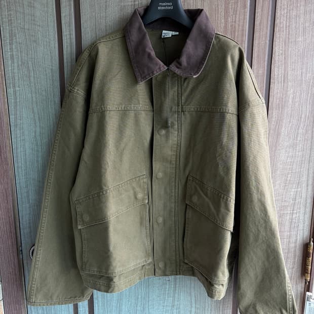 새상품(L)파르티멘토 빈티지 워시드 워크자켓 카키